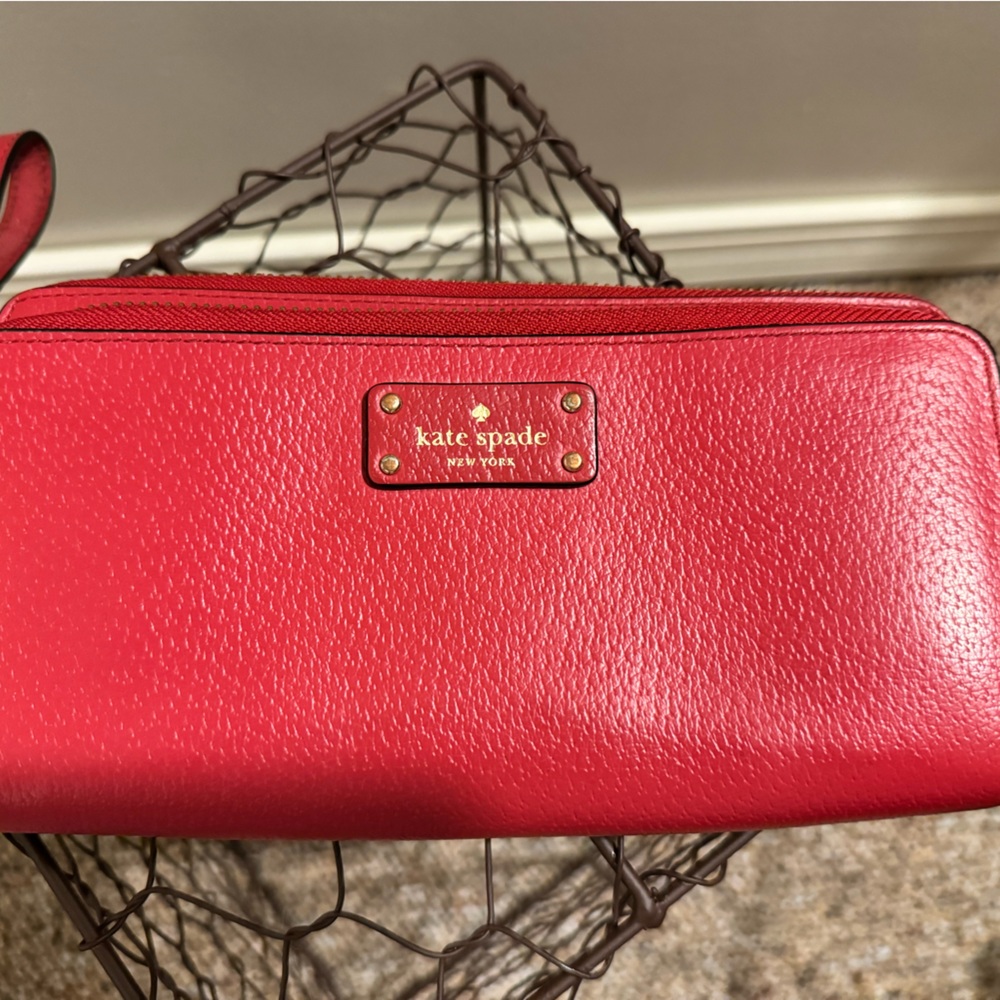 Kate spade wallet-red